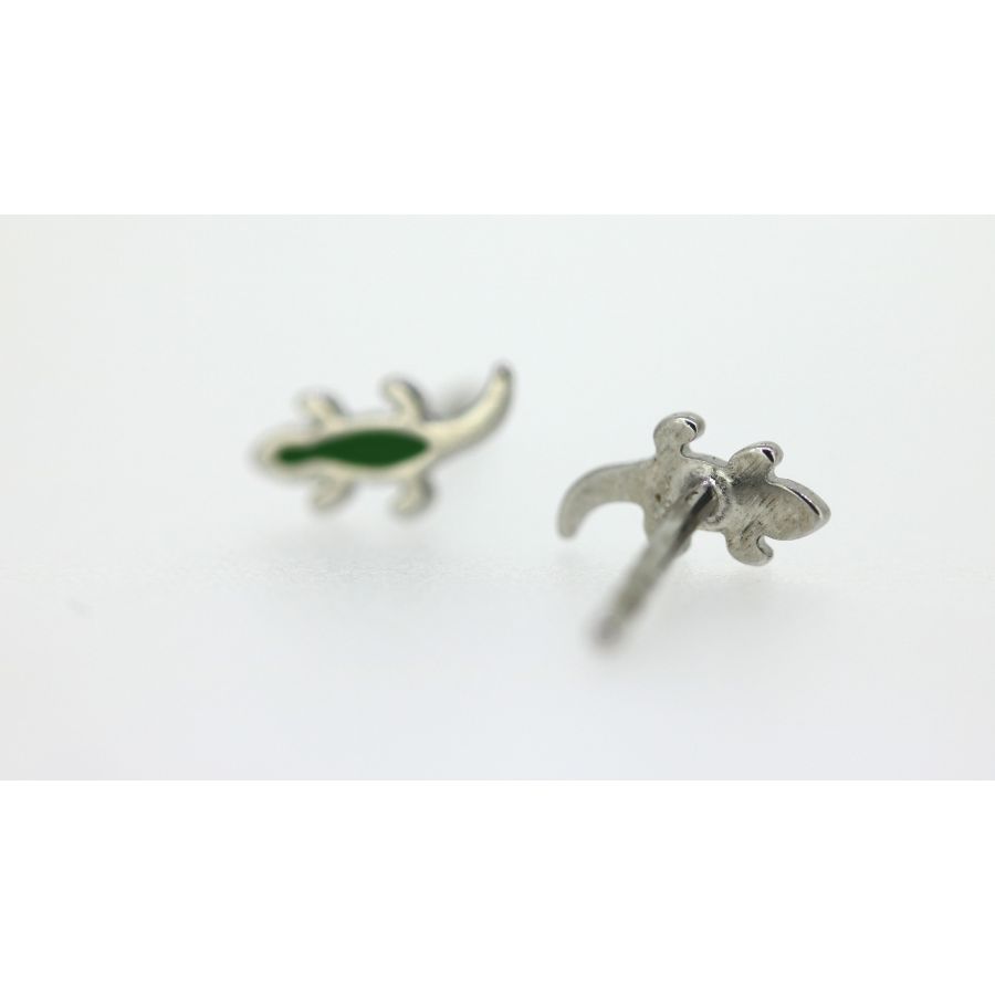 Ohrstecker – Gecko – Silber 925