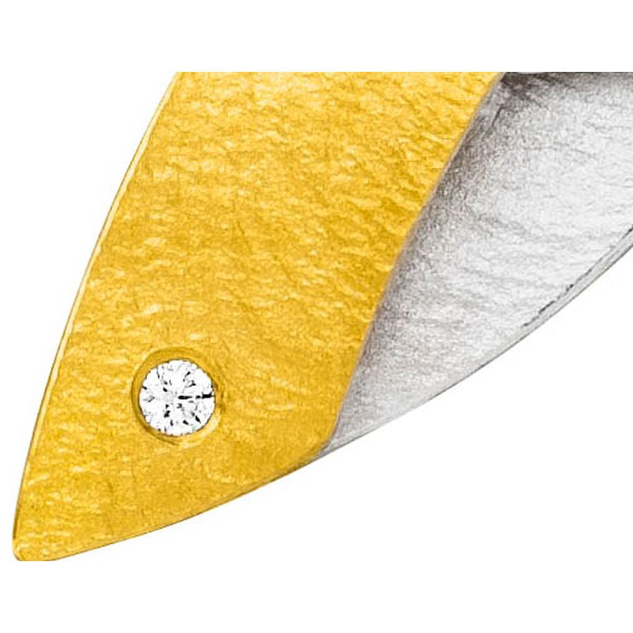Collier mit Anhänger – Silber 925 & Gold 900